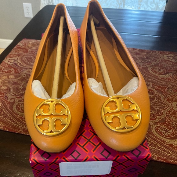 Tory Burch ChelseaBallet flats in light turmeric , Bnib,msrp$248
